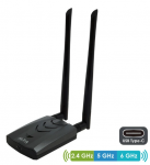 ALFA Network AWUS036AXML adaptateur Wi-Fi 6E USB tri-bande Bluetooth 5.2