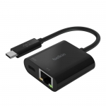 Belkin INC001 adaptateur USB-C vers Ethernet Gigabit avec recharge 60W