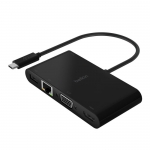 Belkin AVC004 adaptateur USB-C multim�dia avec HDMI VGA Ethernet Gigabit et recharge 100W