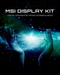 Interface MSI Display Kit pour r�gler couleurs profils et disposition des �crans MSI