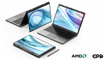 Ordinateur portable GPD DUO avec deux �crans AMOLED 13,3 pouces superpos�s