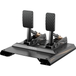 P�dalier MOZA CRP2 noir � deux p�dales avec frein Load Cell 200 kg et plaque en fibre de carbone.