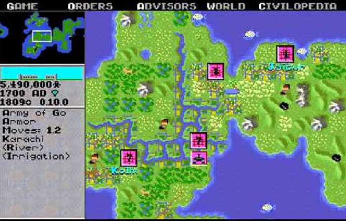 Télécharger gratuit Civilization 1991 jeu statégie de Sid Meier en abandonware