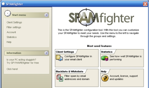 SpamFighter logiciel antispam messagerie telecharger gratuit free download